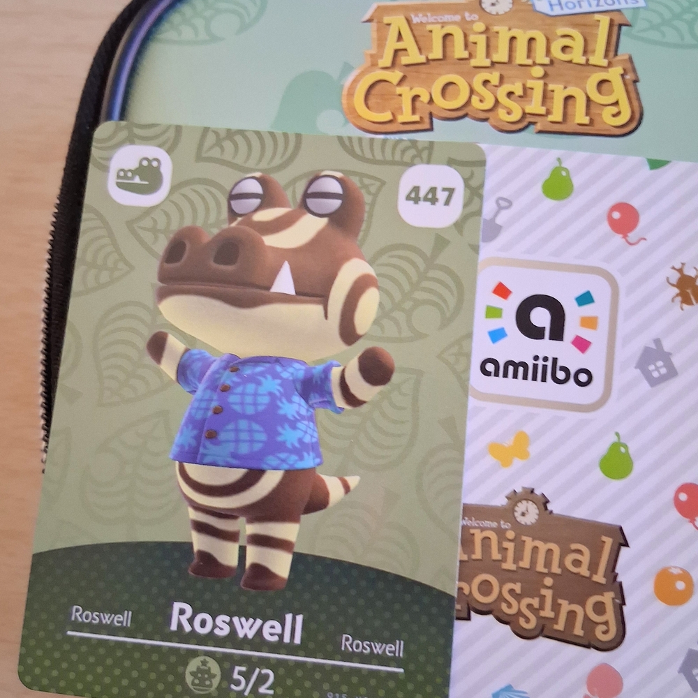 5/$5 Roswell Amiibo Card  Nintendo Animal Crossing Men Women Girls Boys